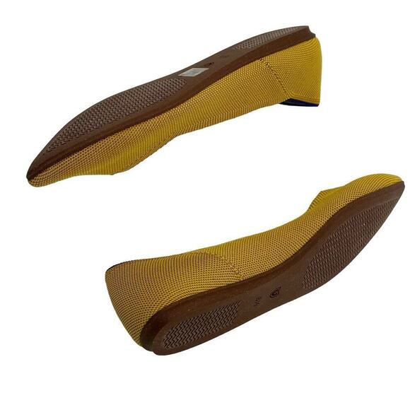 Rothy's The Point Flats RETIRED Marigold Yellow Classic Women’s Size 8.5 NWOB - Picture 8 of 11